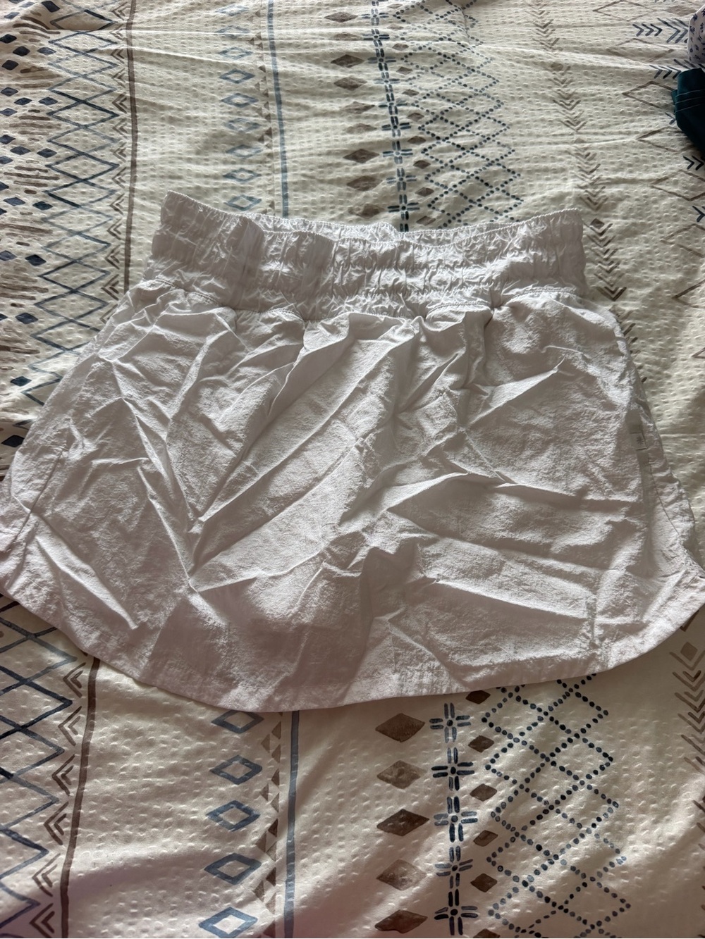 Athleta White Elastic-Waist Girls Skirt